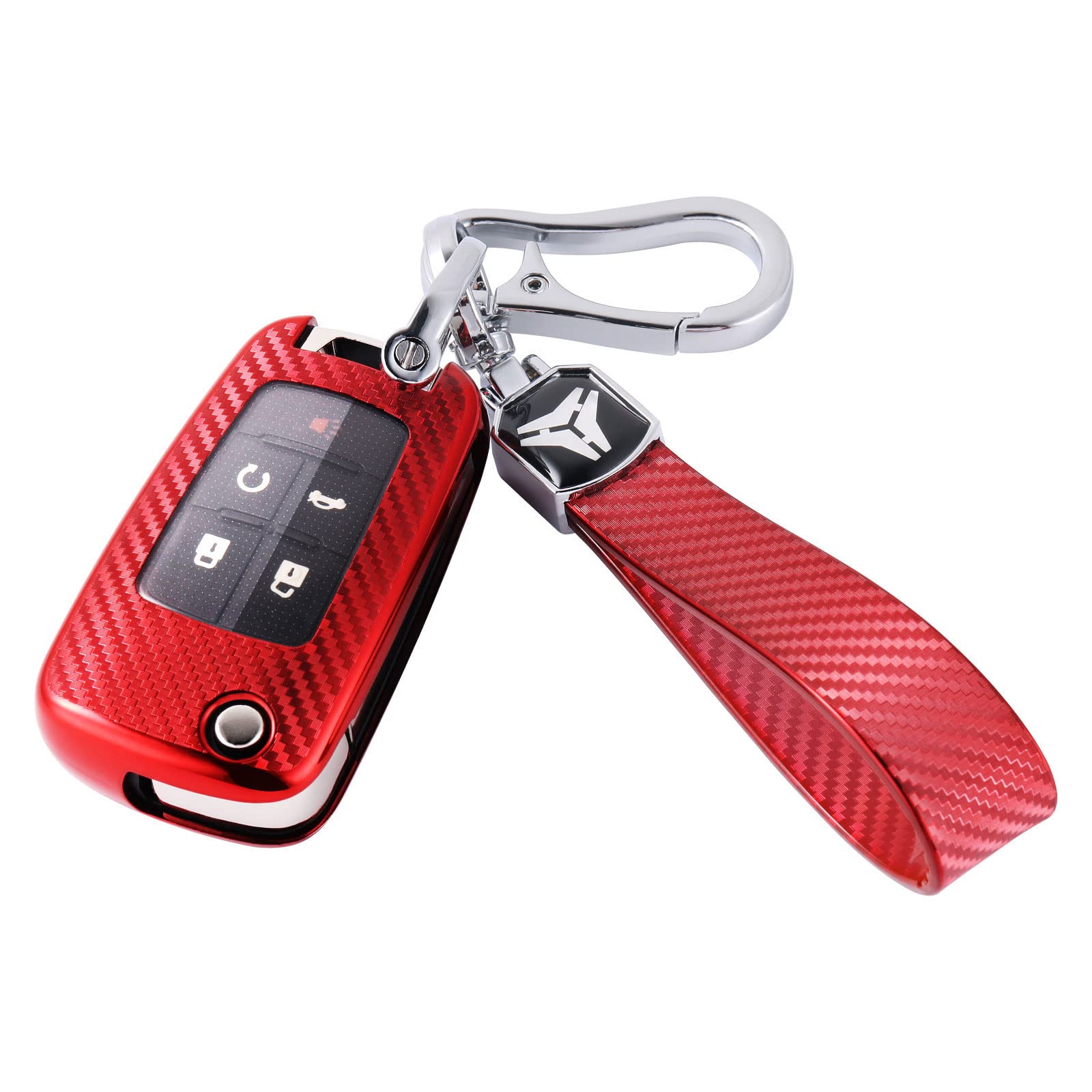 for Chevrolet Key Fob Cover with Premium TPU Case and Keychain