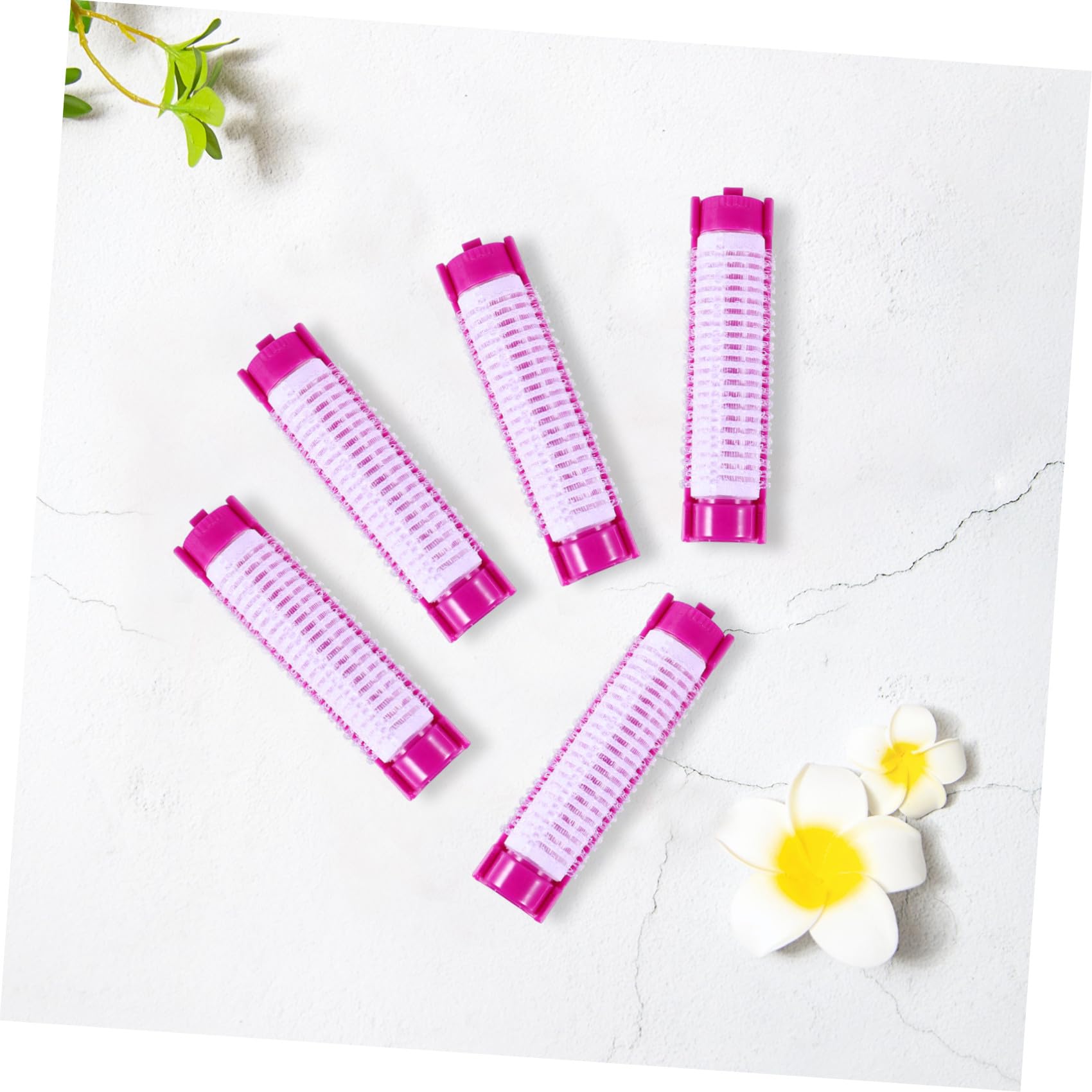 20 Stück Haarwickler aus Abs für Natürliches Lockenstyling, Violett