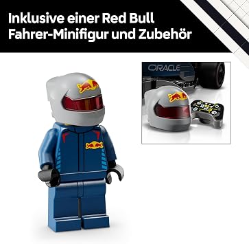 LEGO Speed Champions Oracle Red Bull Racing RB20 F1 Racing Car - Model for Adults with Formula 1 Mini Figure to Collect - Exhibit and Gift for Fans of Motorsport & Racing Car 77243