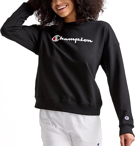Champion Sudadera para mujer, forro polar, cuello redondo, sudadera cálida para mujer (talla extra grande)