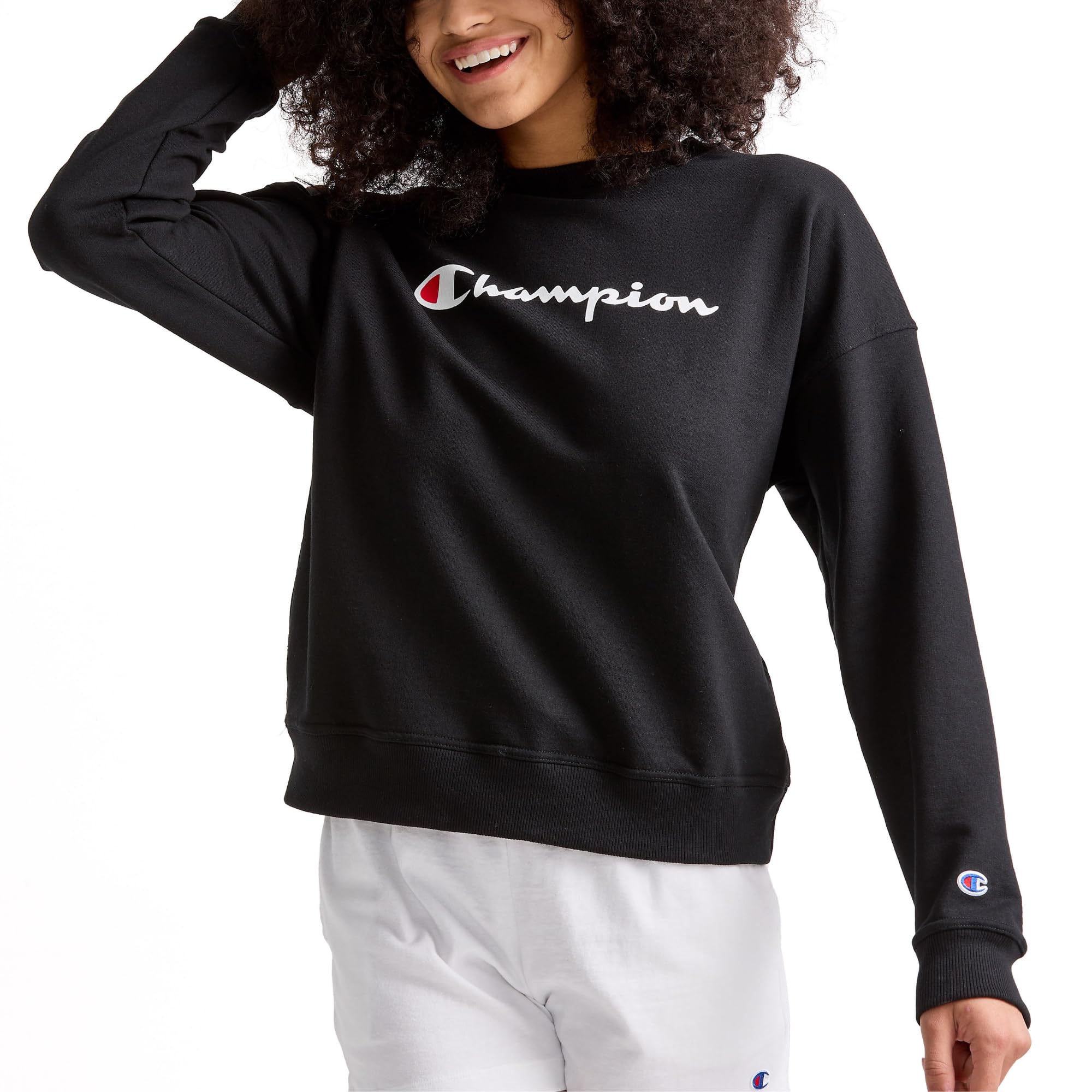 Powerblend, Fleece Crewneck, Warm Sweatshirt for Women (Plus