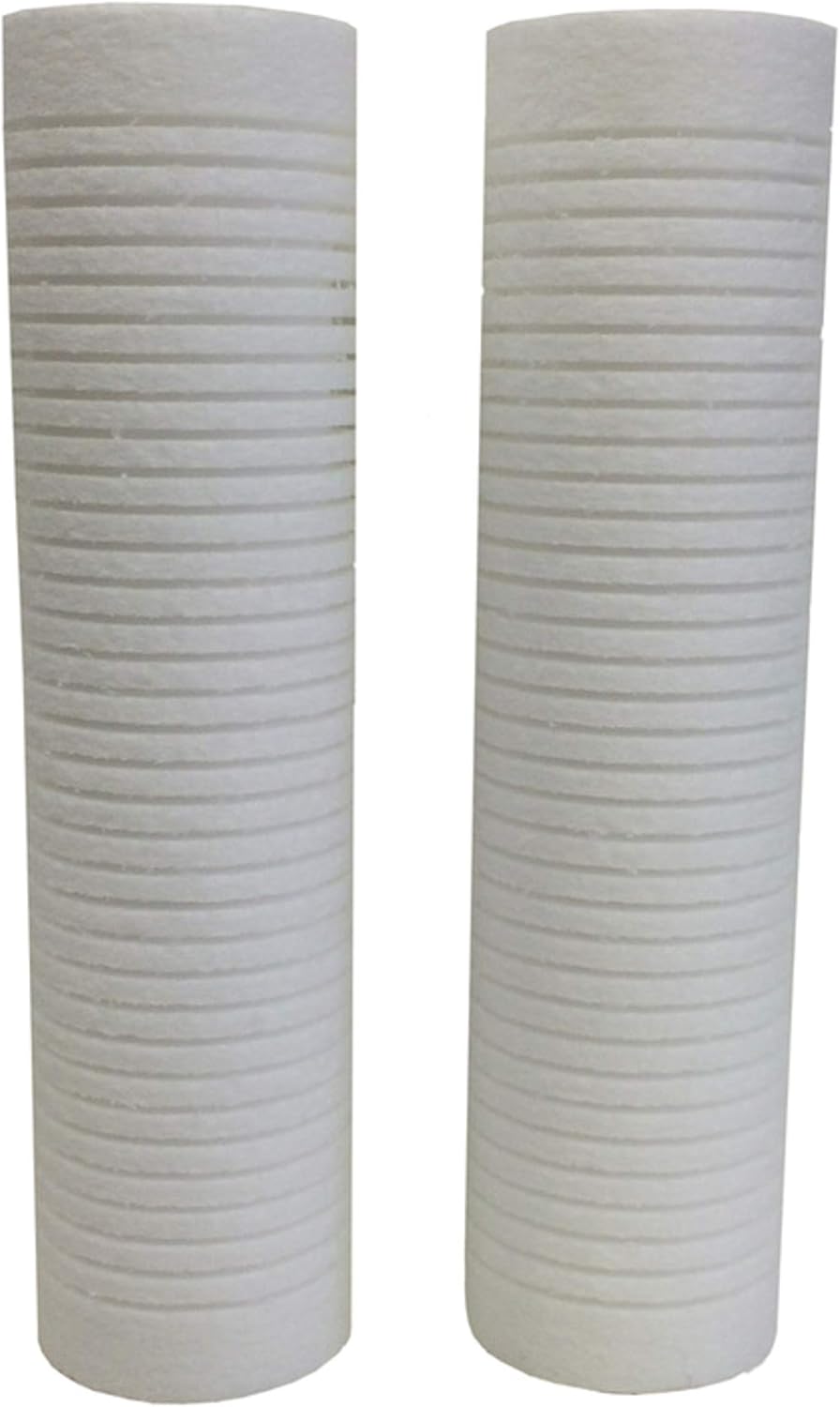CFS – 2 Pack Universal Heavy/Coarse Water Filter Cartridges Compatible with AquaPure AP124 Models – Remove Bad Taste and Odor – Whole House Replacement Filter Cartridge – White