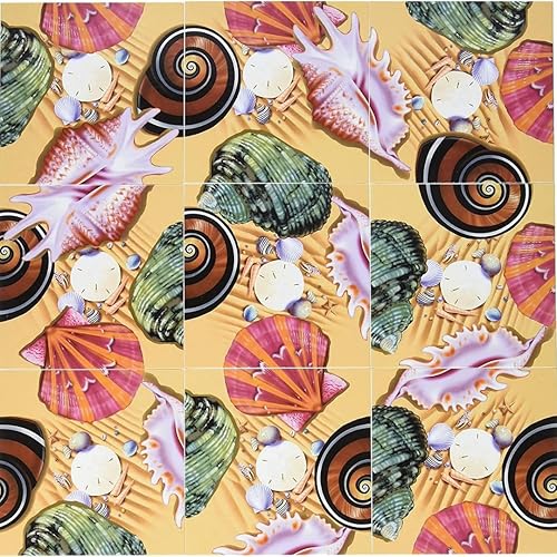 Scramble Squares Sea Shells - Rompecabezas desafiante de 9 piezas juego mental y cerebro definitivo para jóvenes y personas mayores iguales