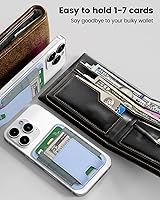 Vista 96 de Soporte magnético para tarjeta magnética para Apple Magsafe iPhone 14 Pro Max/14 Plus/14 Pro/14, 13 Max/13 Pro/13, 12 Max/12 Pro/12, accesorio