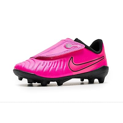 Nike Kids Jr. Tiempo Legend 10 Club Multi Ground Low Top Soccer Cleats (Toddler/Little Kid) Kids Shoes Fierce Pink/Black