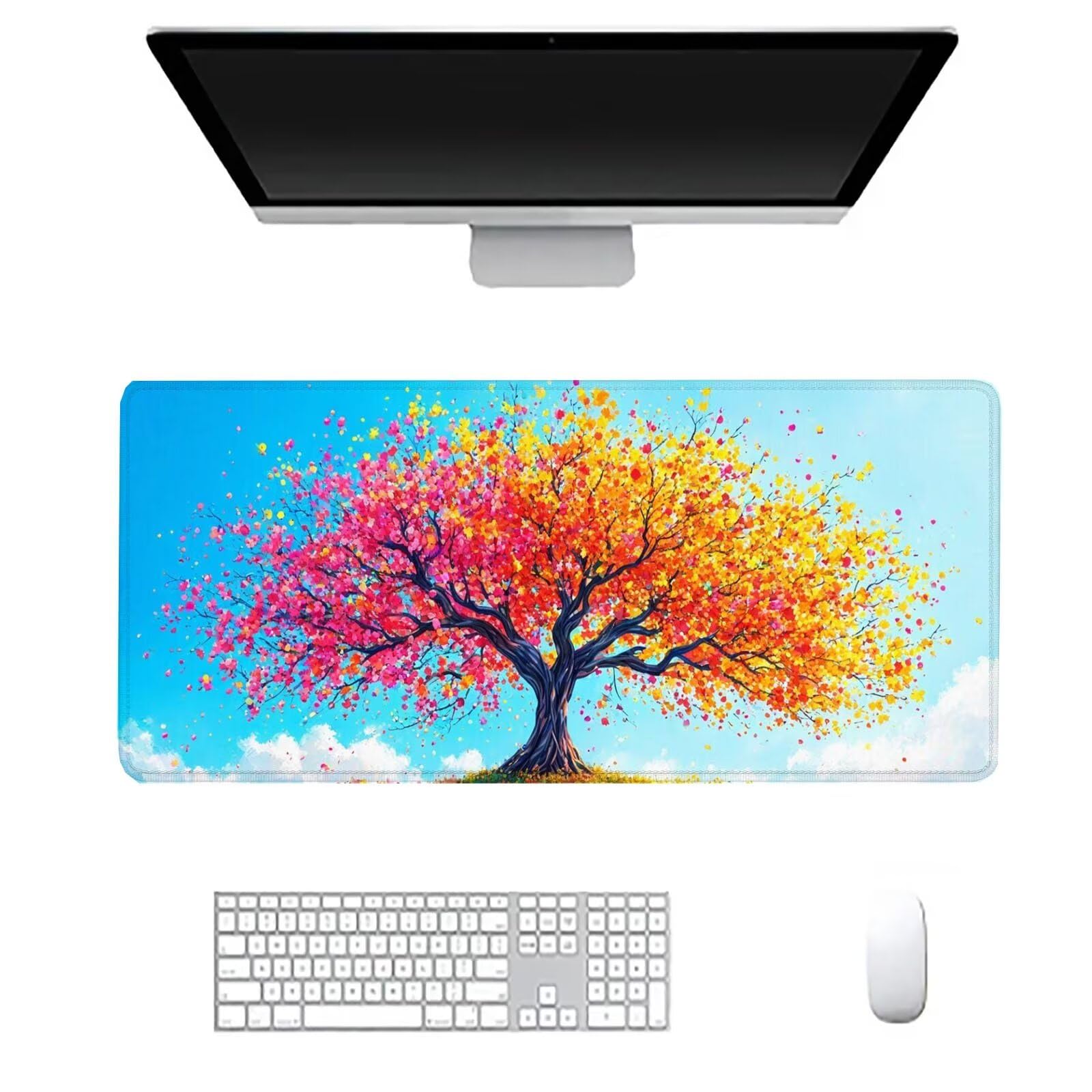 Alfombrilla Ratón Abstracto Alfombrilla Ratón Gaming XXL 1200x600x3mm Accesorios Escritorio,Antideslizante Mousepad Color Tapete Escritorio Infantil,para Alfombrilla Pc Teclado Ratón J830