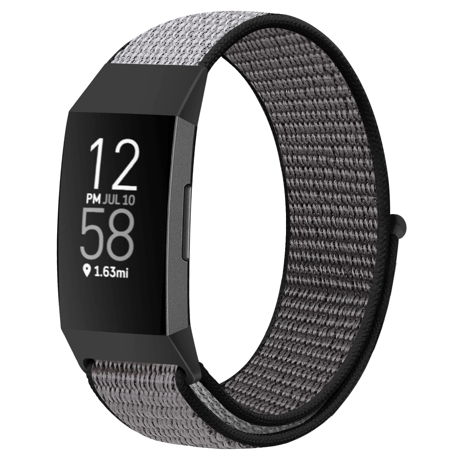 Nylon Watch Bands Compatible with Fitbit Charge 4/Charge 3/SE, Soft Replacement Wristband Breathable Sport Strap with Band for Women Men