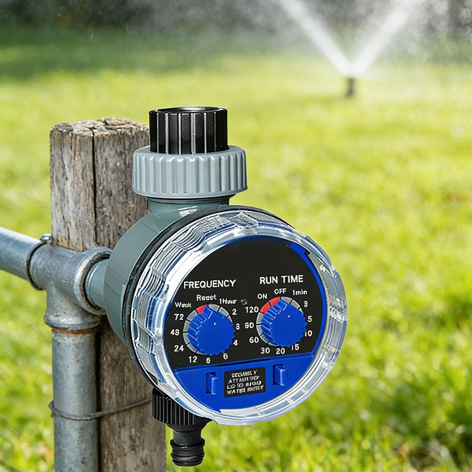 Eficiente herramienta de riego de jardín, temporizador ajustable, a prueba de fugas, funciones de construcción con varias fuentes de agua, estructura de riego de baja presión