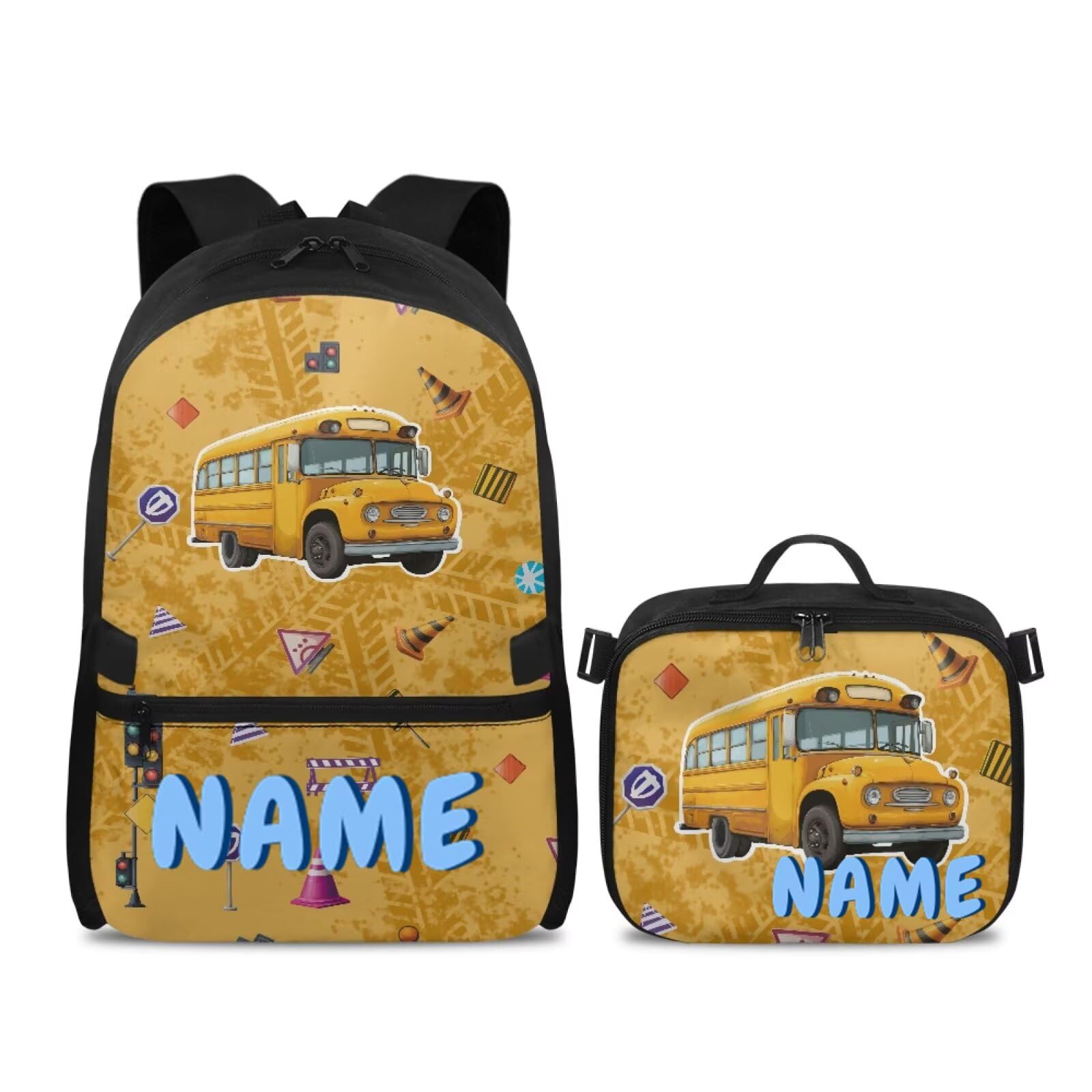 Mochila personalizada para niños para la escuela, 2 en 1, con nombre personalizado, mochila para niños, juego de mochila para jardín de infantes
