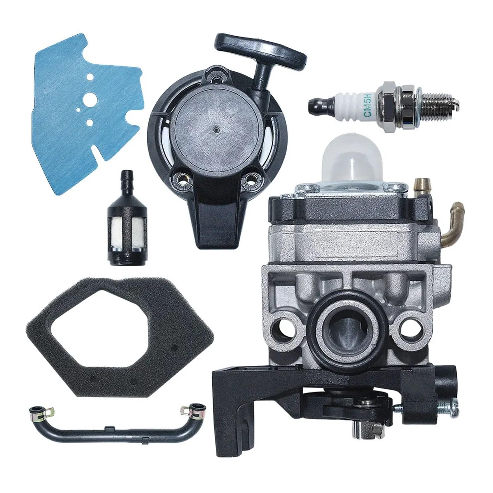 Kit de Juntas for carburador, Arranque de Retroceso, Filtro de Combustible, Manguera de Aceite, Compatible con Motor de cortacésped GX25 GX 25 de 4 Tiempos, pequeño.