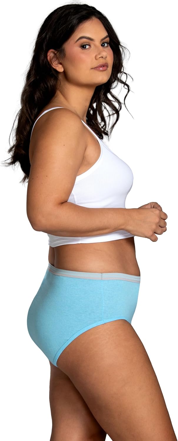 Fruit of the Loom womens Eversoft Cotton Underwear Multipacks, Tag Free & Breathable, Available in Plus Size - Image 4