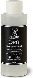 Dipropylene Glycol DPG 2 oz. for Incense Making, Fragrance Cutting Oil, Soapmaking Carrier Oil, and Cosmetics and Lotions. Emulsifier, Highest Purity & Undiluted, Non-GMO Low Odor. Jersey Botanical