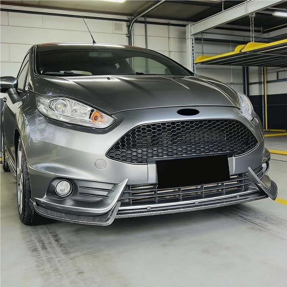 Kompatybilny do Ford Fiesta MK6 ST 2012-2017 Zestawy przednich łopaty z przednim zderzakiem(Carbon Look)