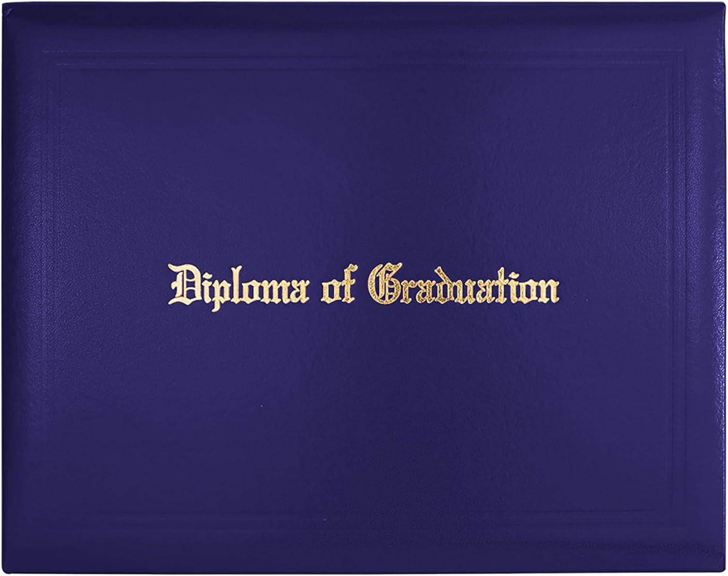 GraduationMall Imprinted Diploma Cover for Certificate 8.5''x 11'' Purple,6-Packs