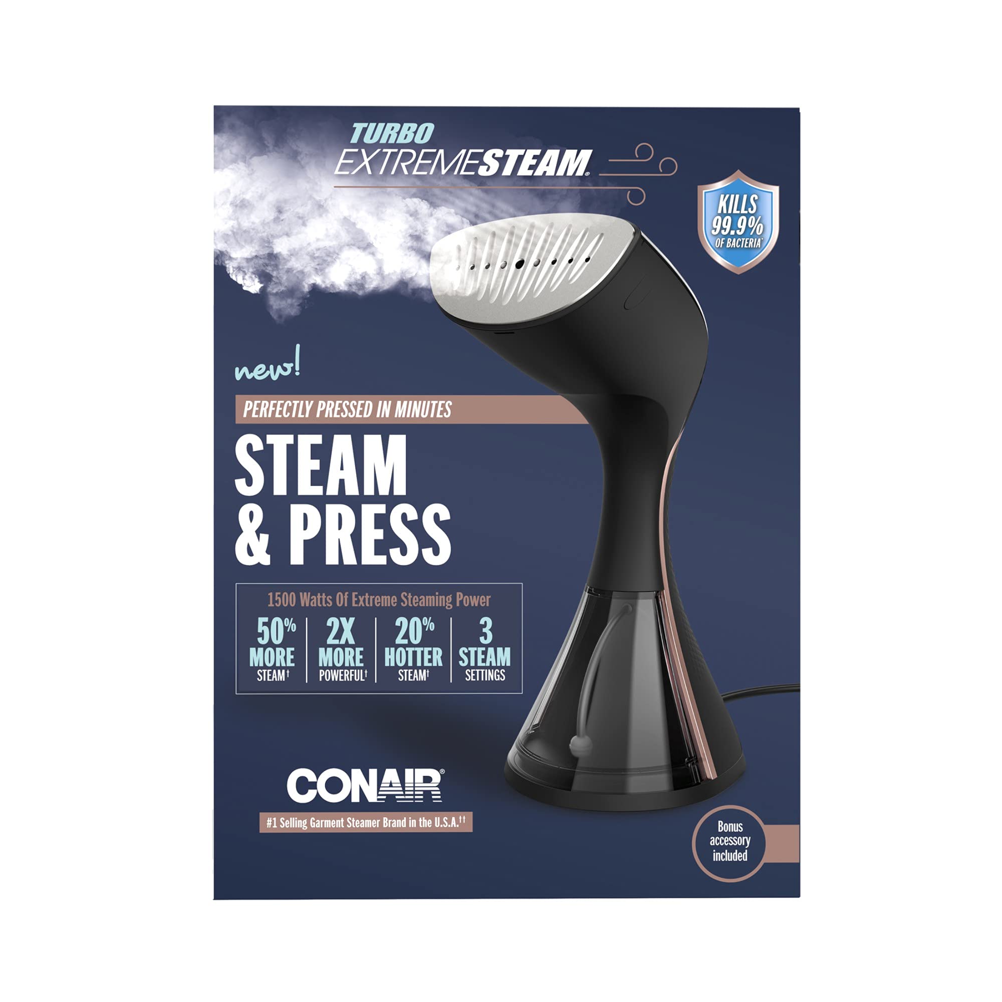 Amazon.com: Conair Turbo ExtremeSteam 1500 Watt HandHeld Fabric