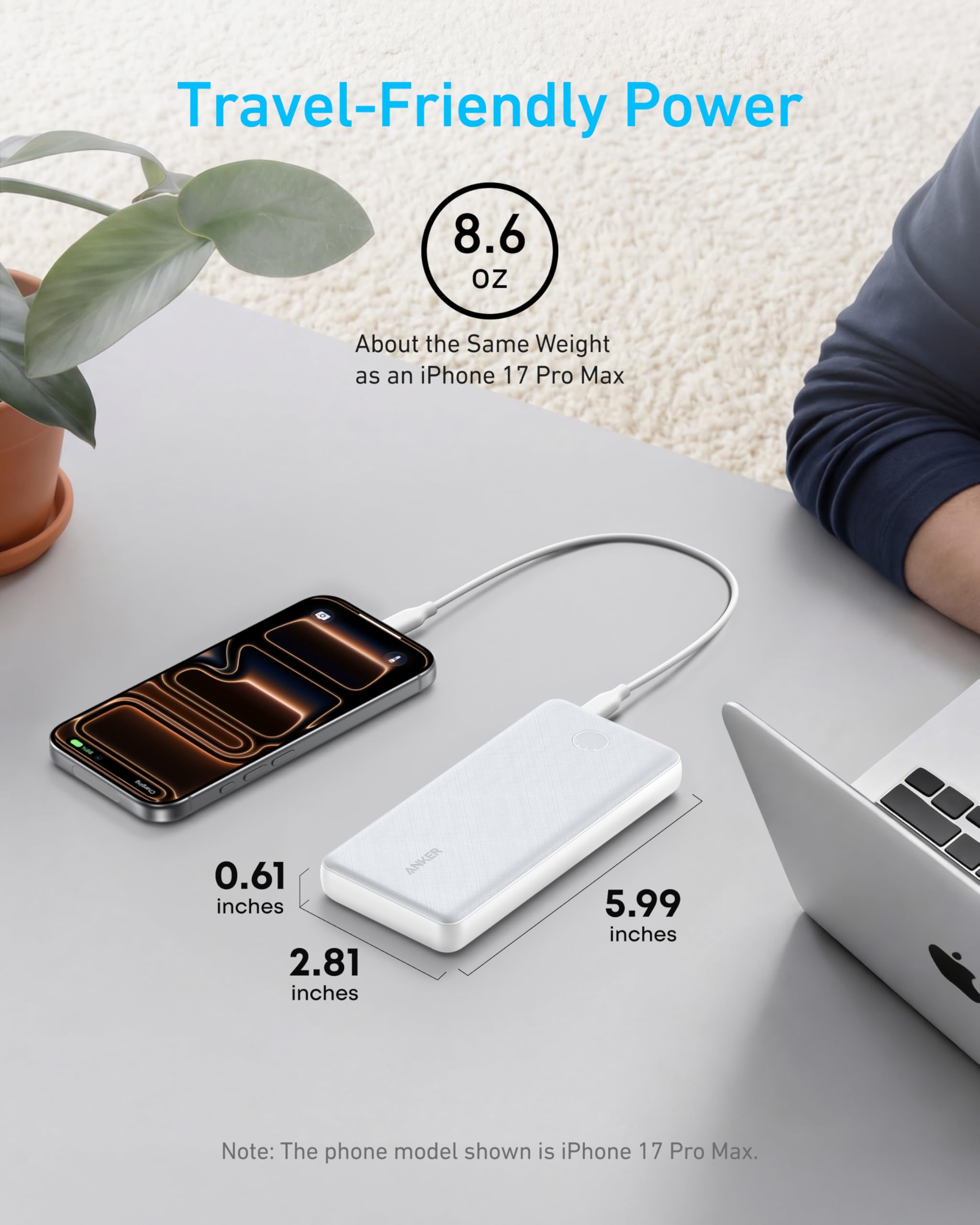 Amazon.com: Anker Power Bank(PowerCore 10K), Compact Travel-Ready