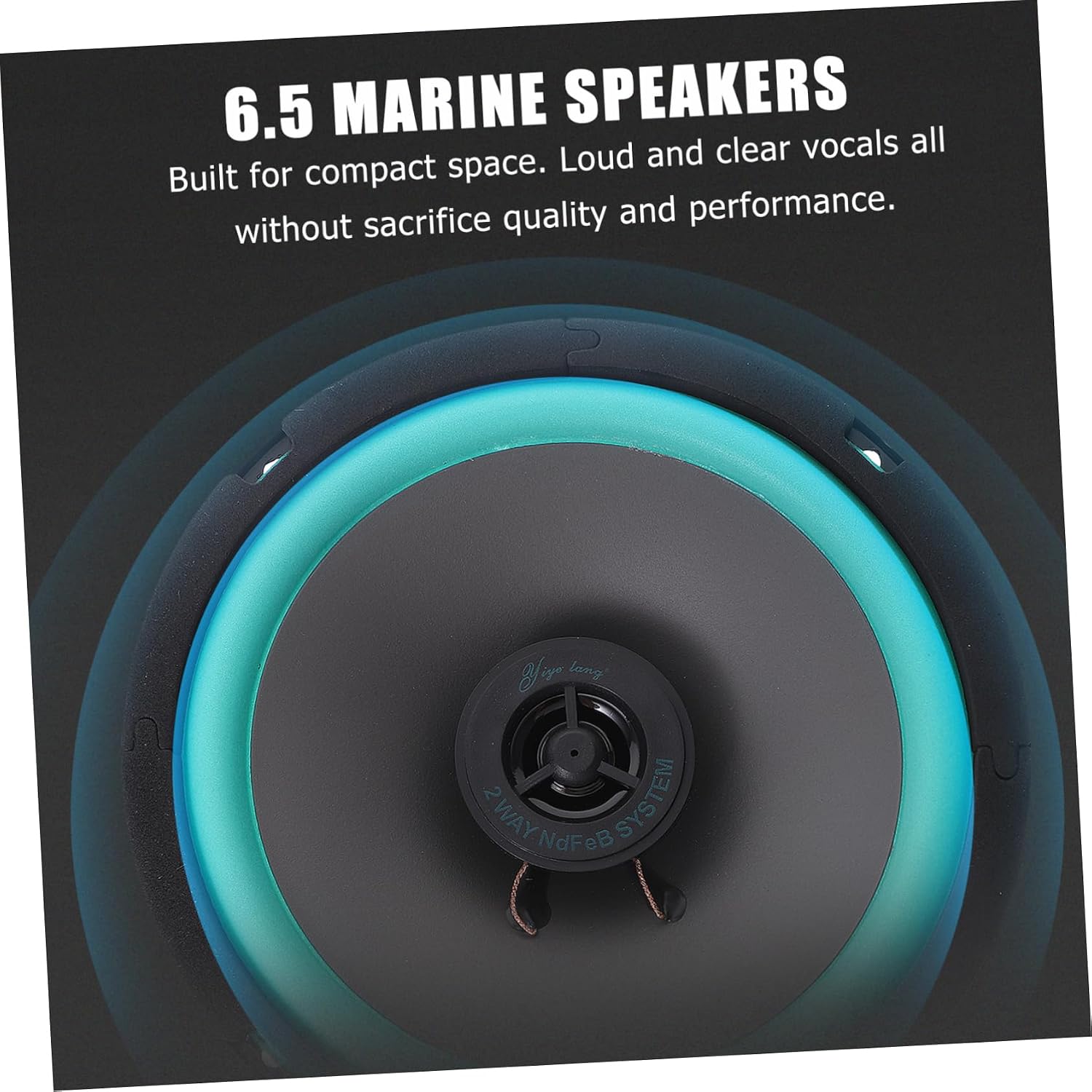 Ciieeo Car Speakers Bass 6.5 Inch Mount Speakers High Performance for Amplified Sound System