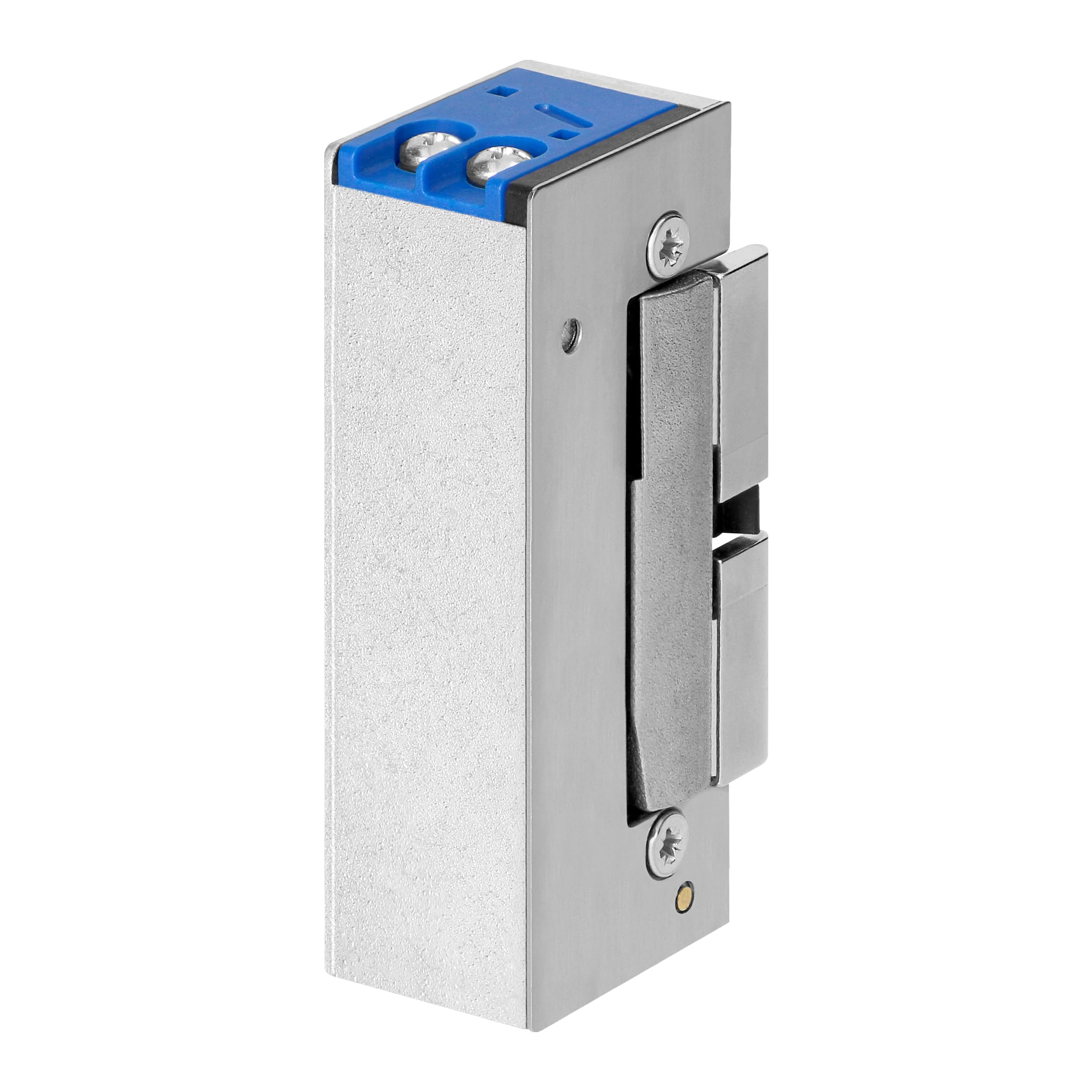 Gache Electrique Portillon Symétrique 10-24V AC/DC Serrure Portillon Exterieur Basse Consommation Réglable Droite/Gauche pour Interphone et Visiophone (Mémoire & Verrouillage)
