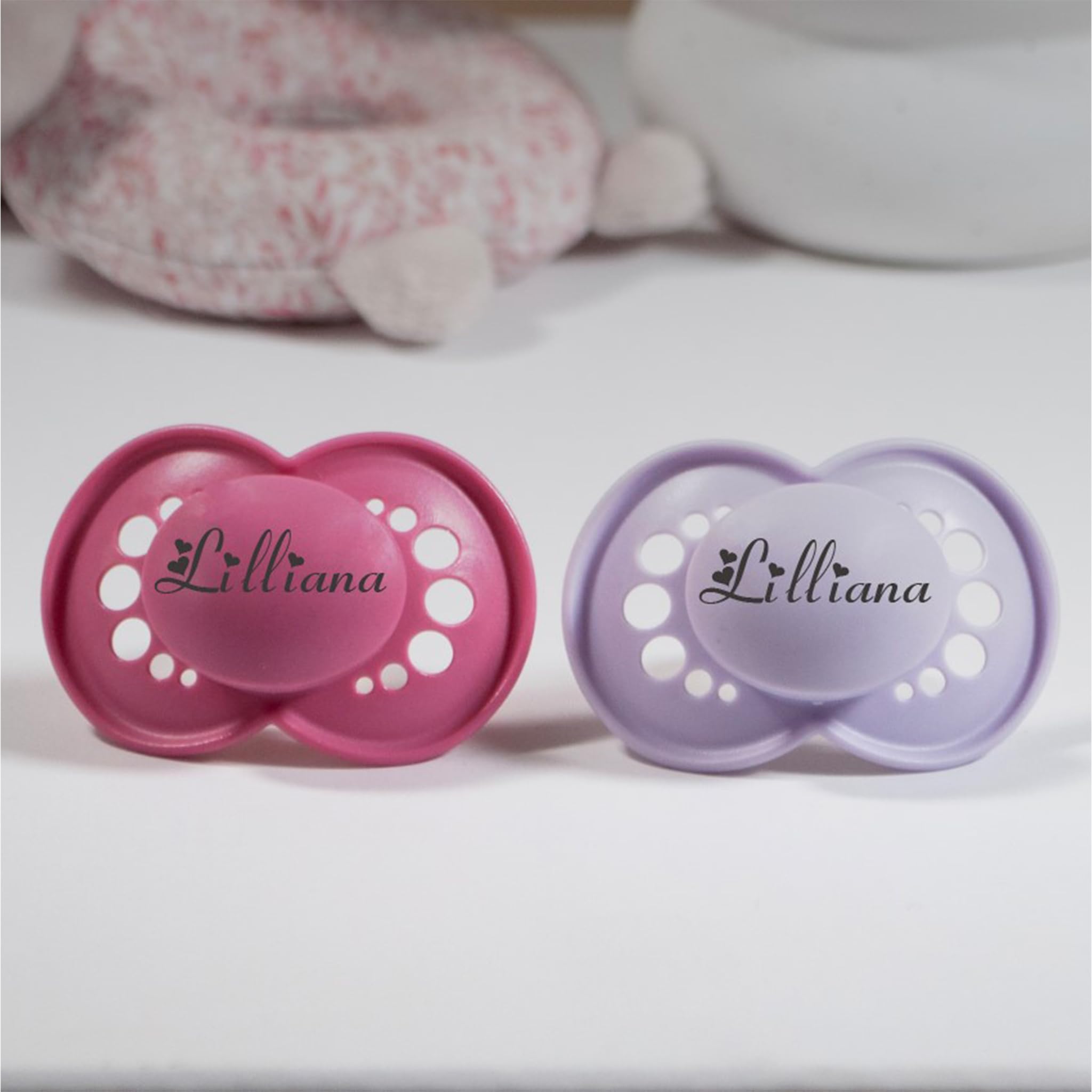 MAM Original *2-Pack* Personalised Dummy Pacifier Soother, 2 Sizes, Heart F0NT