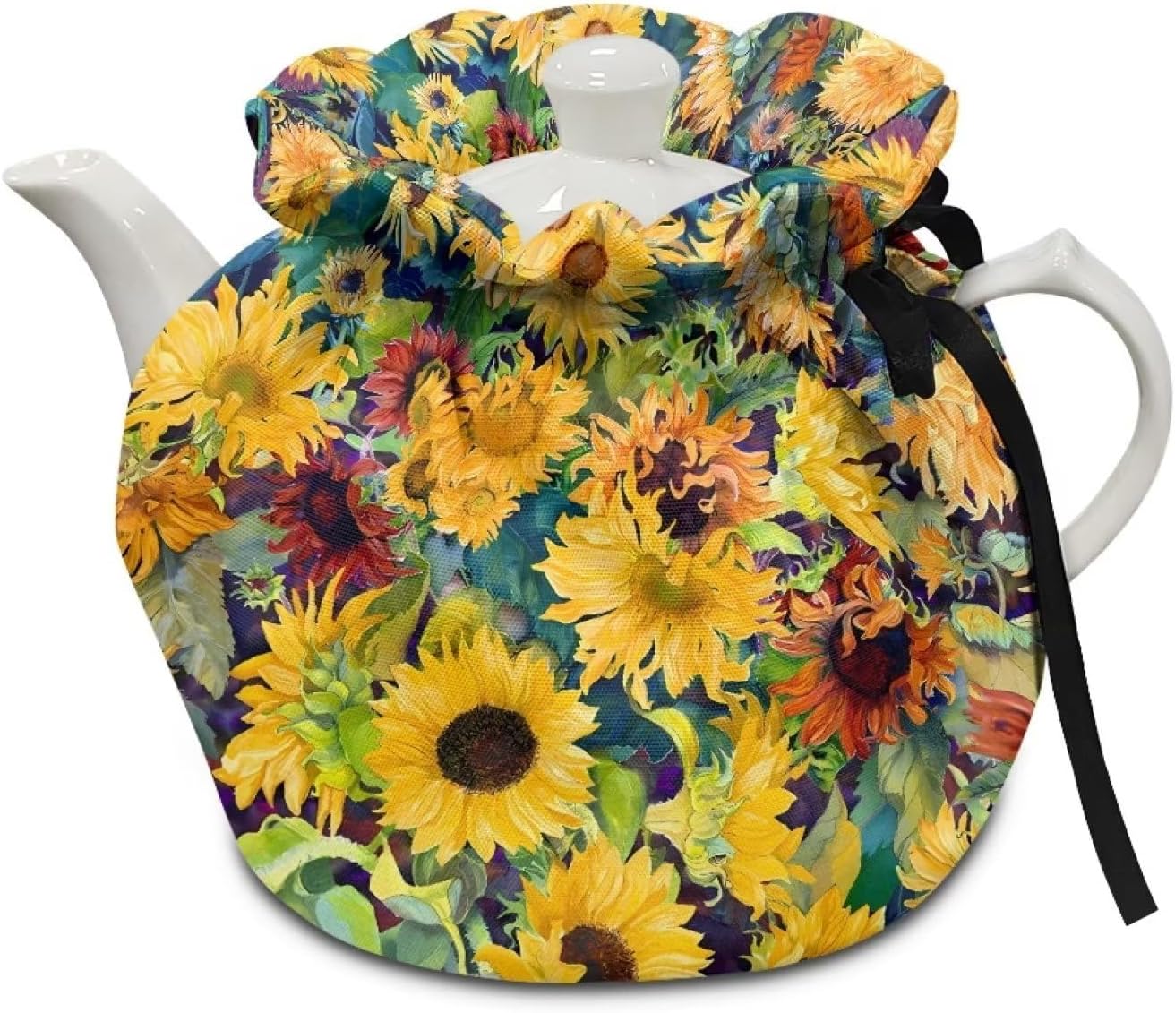 Eheartsgir Sunflowers Tea Cosy for Teapots Dustproof