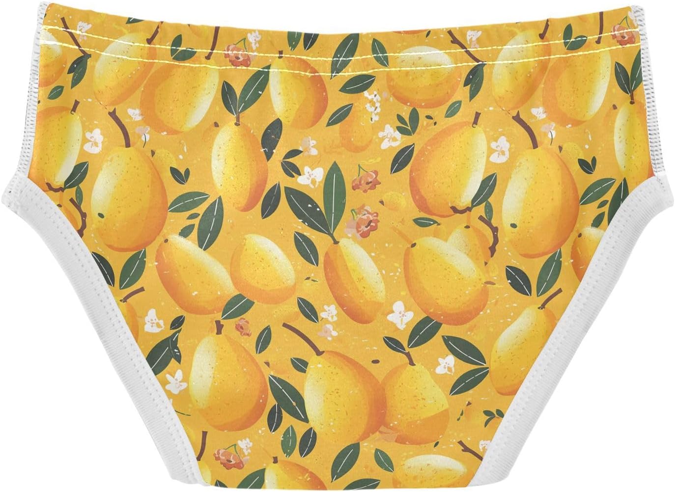 visesunny Boys Cotton Underwear Fruit Pear Leaf Pattern Printed Toddler Soft Training Briefs Size 2T-8Y for Kids