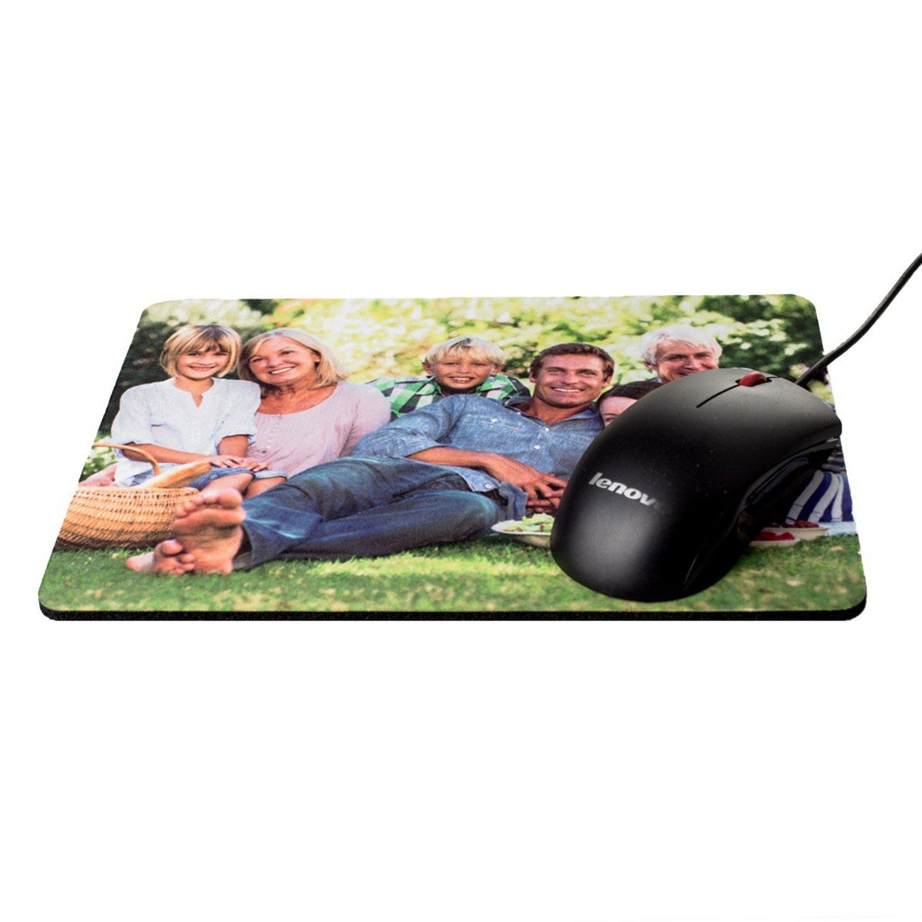 CSM Informatica Mouse Pad Personalizzato Con Foto, Nome, Frase O Logo - Tappetino In Tessuto E Neoprene 22x19 Cm - Made In Italy