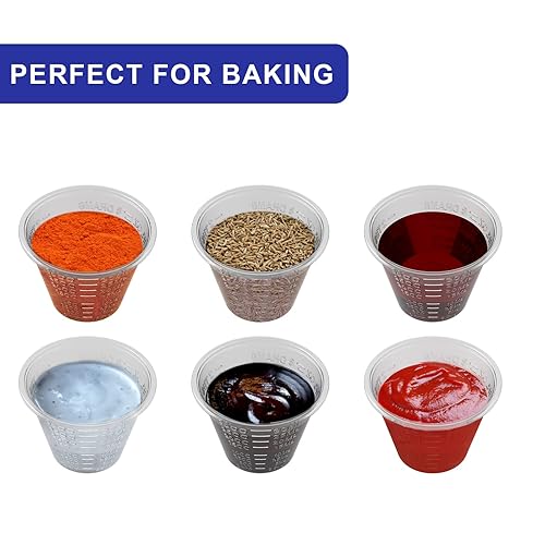 Miniatura 5 de Disposable Medicine Cups Graduated, Bulk Pack of 100, 1 oz (30ml) Small Plastic Measuring Cup for Liquid Medication, Paint, epoxy, Pill and Resin.