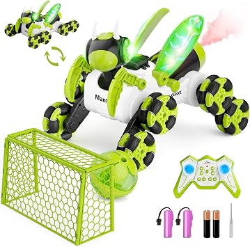 Terucle Remote Control Car, 8WD Bionic Mantis Toys with 360 Rotating Rc Drift Car | 2.4GHz RC Cars with Cool LED Lights, Music & Spray | Ideal Birthday Toys for Ages 8-13 Boys Girls