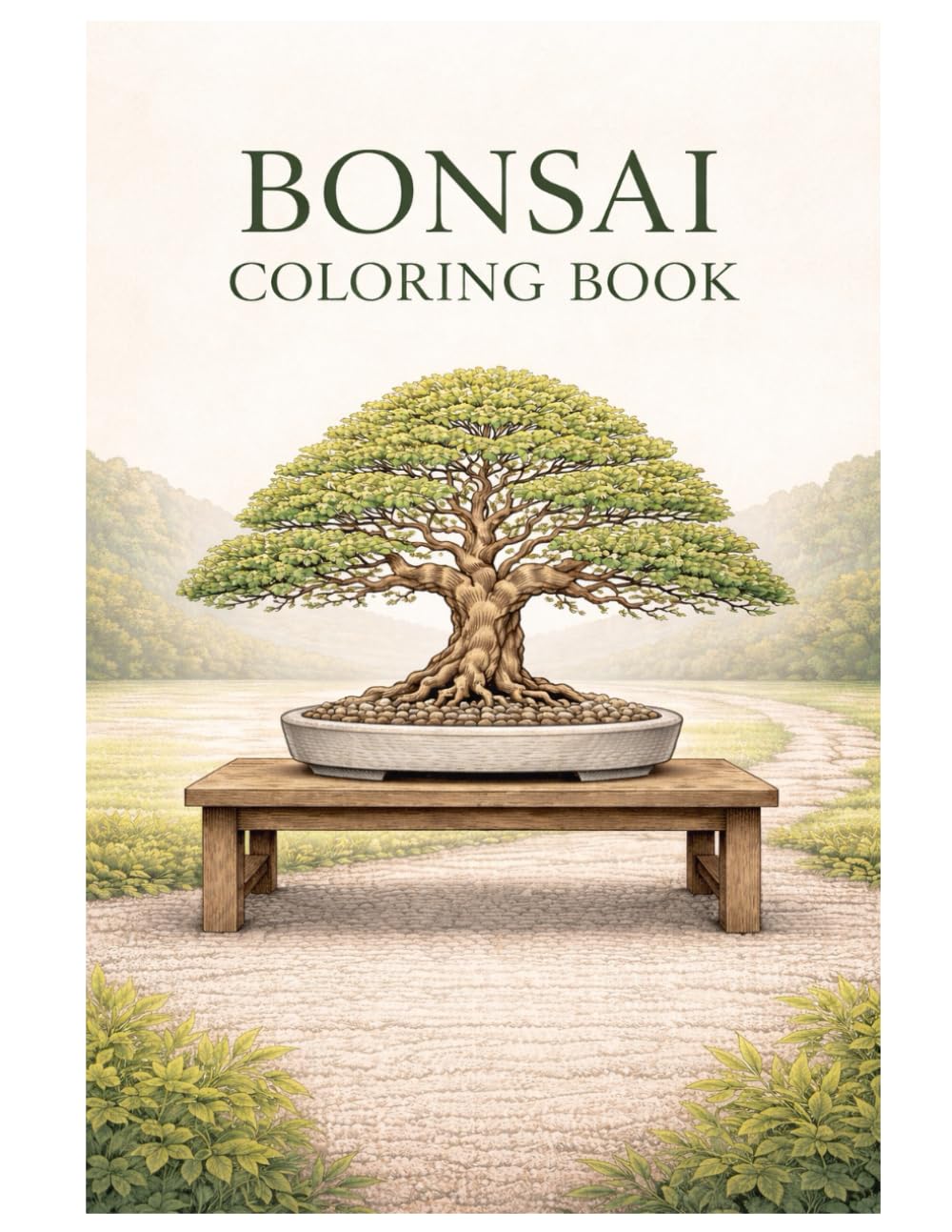 Bonsai Coloring Book: A Relaxing Bonsai Coloring Book for Adults Featuring Japanese Bonsai Trees, Zen Gardens, Nature Scenes and Mindful Coloring