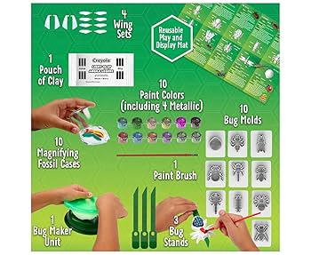 Clay　セット Amazon.com: Crayola Metallic Clay Art Kit with Paints