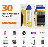 RealPlus 30 részes mini mágneses csavarhúzó készlet - 8 Torx, 16 feszítőszerszám, mágnesező eszköz - Telefonokhoz, tabletekhez, órákhoz, PS4 2