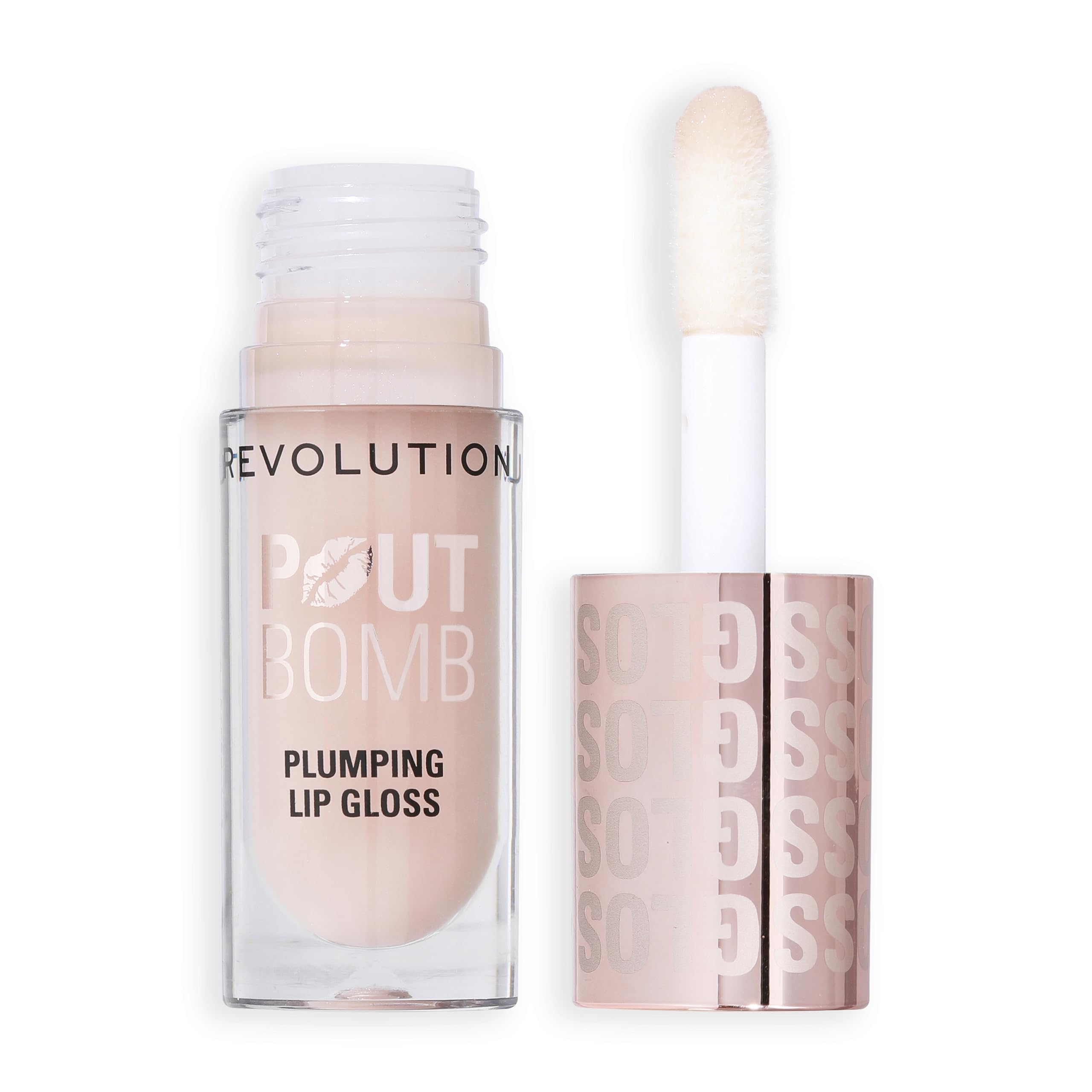 Revolution Beauty, Pout Bomb Plumping Lip Gloss, High-Shine for Glossy Fuller & Plump Lips with Hyaluronic Acid & Peptides - Image 3