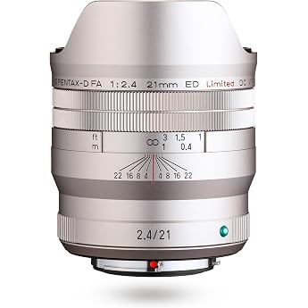 HD PENTAX-D FA 21mmF2.4ED Limited DC WR Silver Super Wide Angle Single Focus Lens 28050