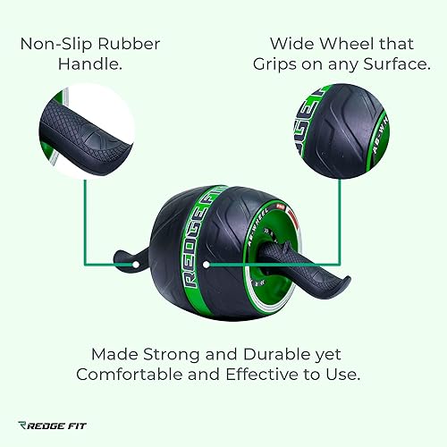 Miniatura 4 de Redge Fit Rueda de rodillo de rebote para abdominales, equipo de entrenamiento en casa para gimnasio en casa, tren de resistencia cinética, ruedas