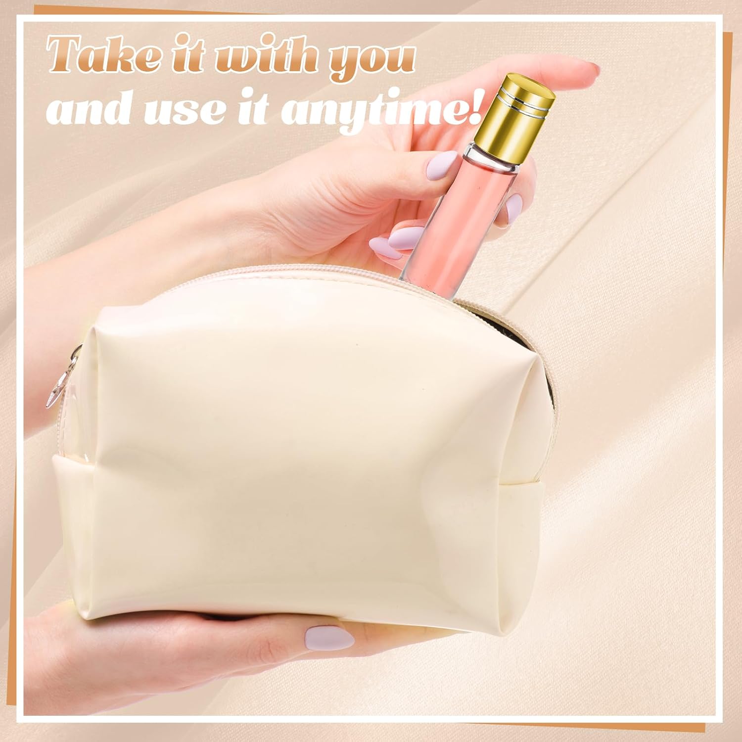 Sumind Essential Oil Roller Bottles - 250 Pcs, 10 ml Glass, Stainless Steel Roller Balls, Leakproof, Funnel Included(Clear with Gold Cap)