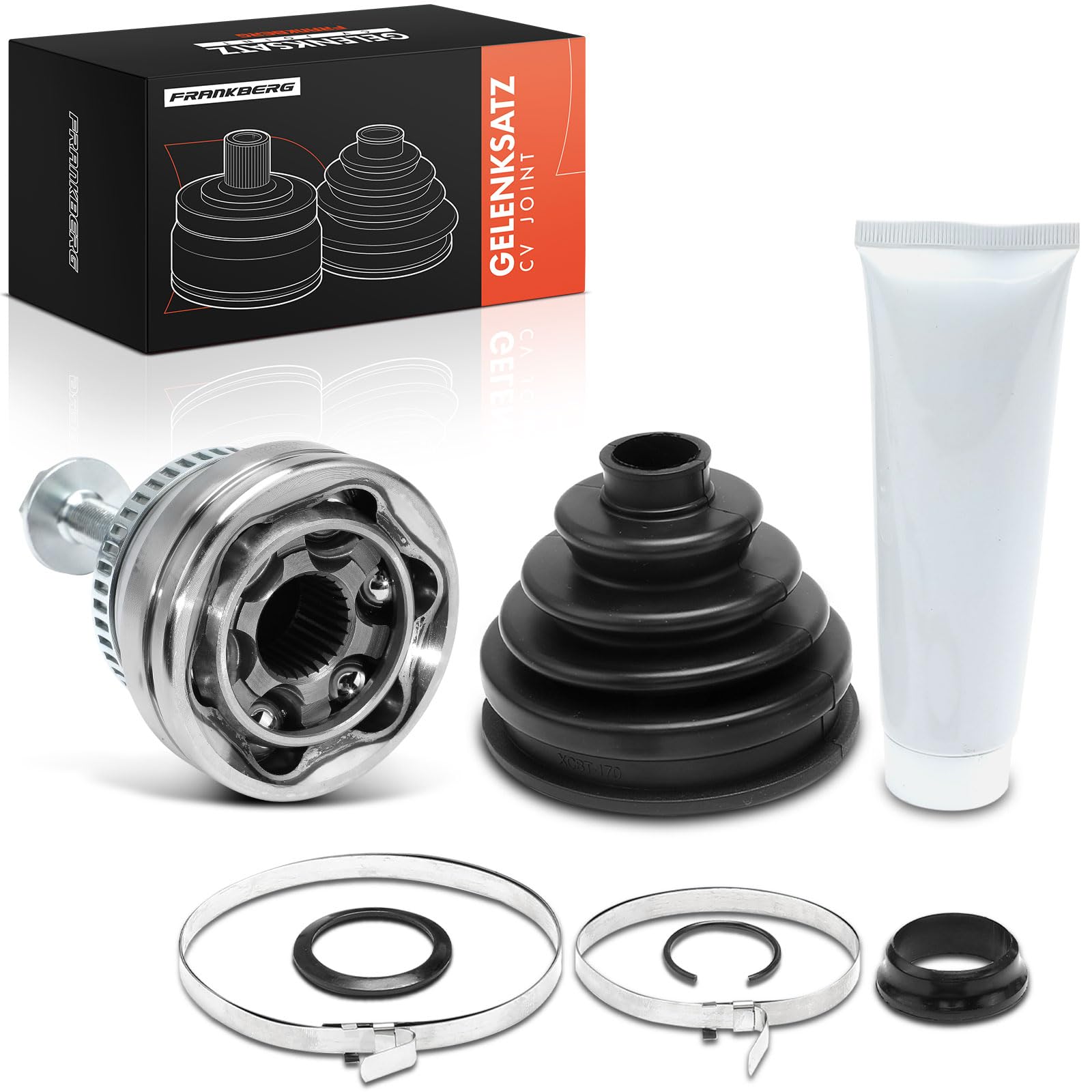 Frankberg Gelenksatz Antriebswelle Vorne Kompatible mit A4 1995-2006 A6 1997-2005 A8 1994-2000 Allroad 2000-2005 Superb I 2001-2008 Pa.ssat 1996-2005 Replace# 8D0498099D