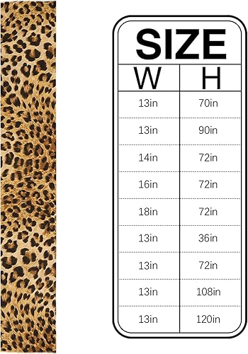 Miniatura 5 de Camino de mesa de comedor de lino de algodón con estampado de leopardo, decoración de safari de vida silvestre, temática de gato grande,