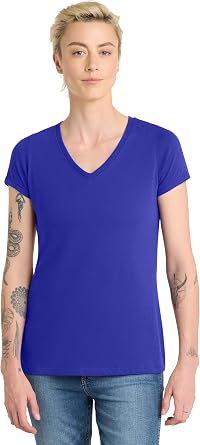 District Womens Very Important Tee V-Neck - Stylish Casual Short Sleeve T-Shirt, Slim Fit, Soft & Lightweight Fabric