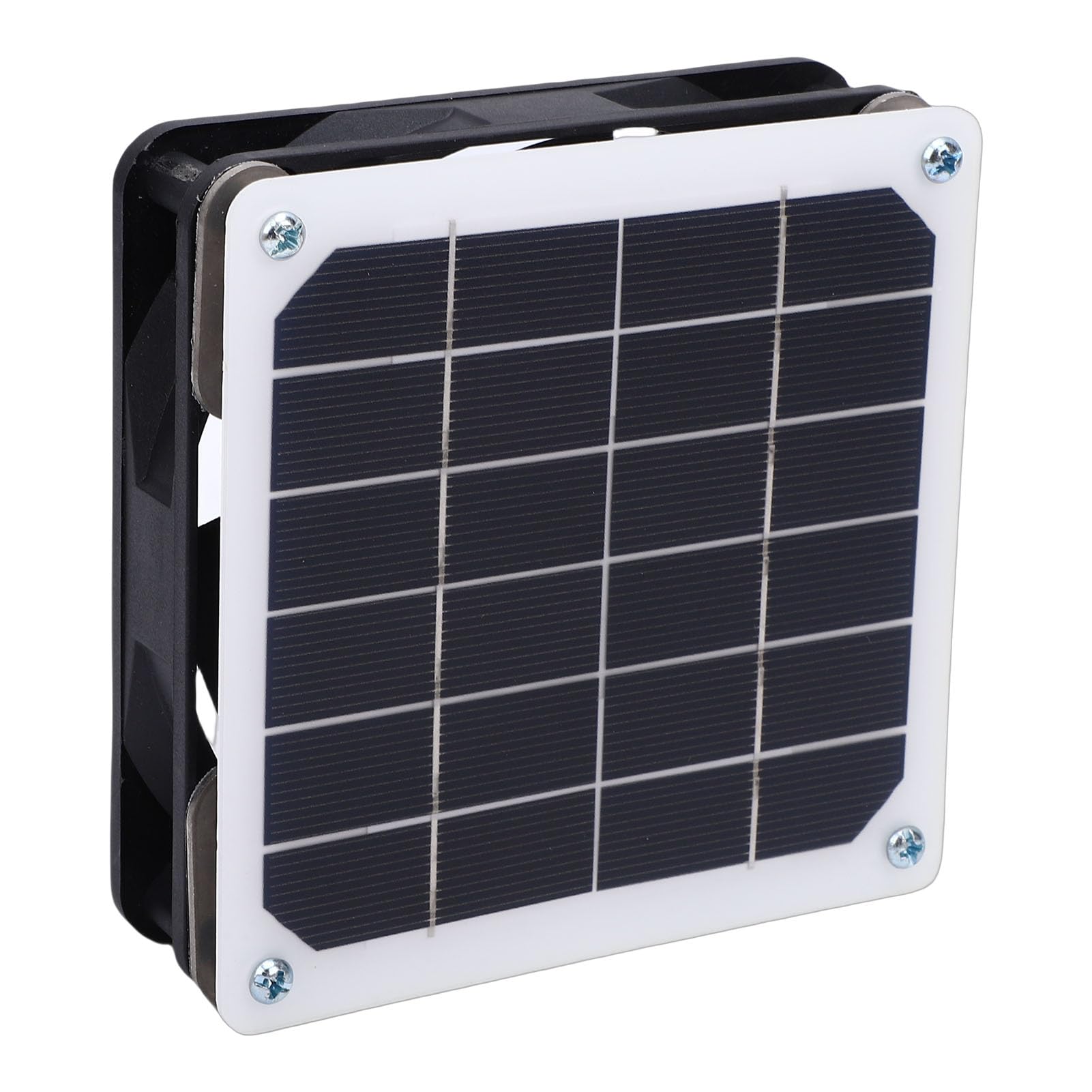 Qcwwy Ventilador de Ventilación Solar Extractor Solar 2 en 1 Ventilador con Energía para Invernadero Al Aire Libre Gallinero Electrodomésticos