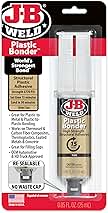 J-B Weld 50133 Plastic Bonder Structural Adhesive Syringe - Tan - 25 ml