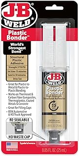 J-B Weld 50133 Plastic Bonder Structural Adhesive Syringe - Tan - 25 ml