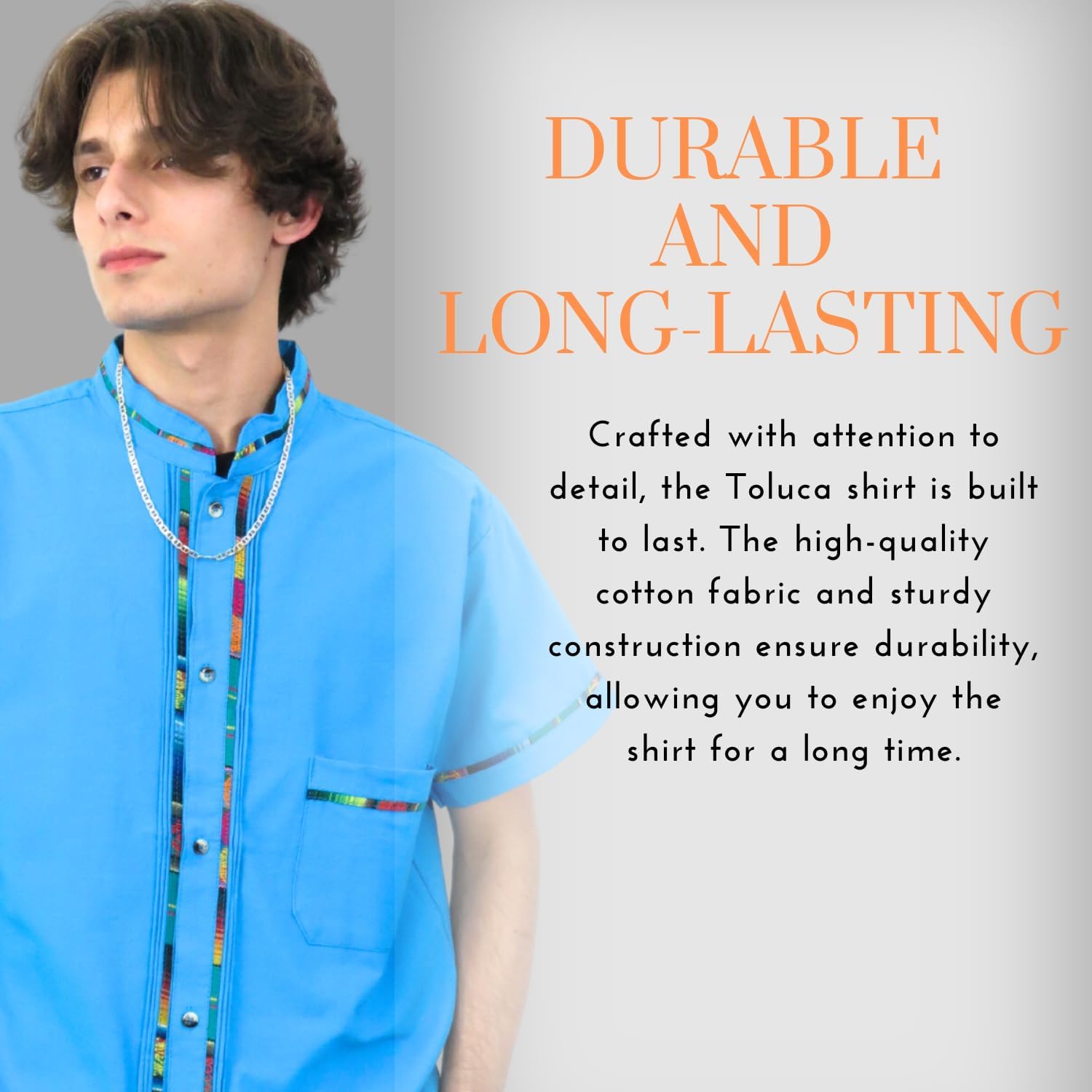 Traditional Mexican Guayabera Toluca Shirt for Men, Men's Shirts for Summer, Casual, Cultural & Wedding