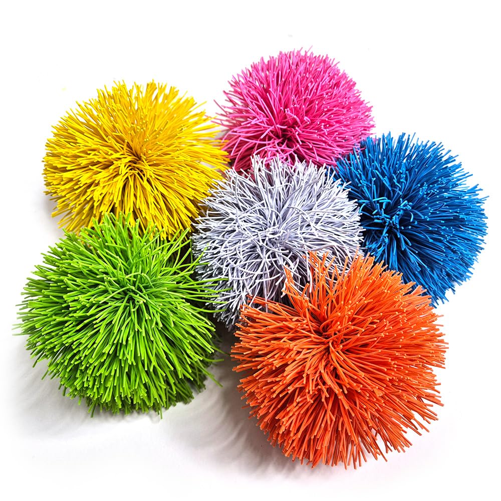 Eduk8 Childrens Fuzzee Ball - Indoor & Outdoor Catch and Throw, 6 Pack