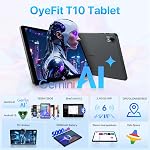 Comprimé Le premier Android du monde 15 avec Gemini AI,10.1 1 cm 18GB RAM 128GB ROM /2TB TF, Vitesse jusqu'à 2.0 GHZ,Vigne large L1,5000mAh,FM Radio,WiFi6, GPS,Bluetooth, Cadeau de voyage, Enfants Space,YT pour enfant