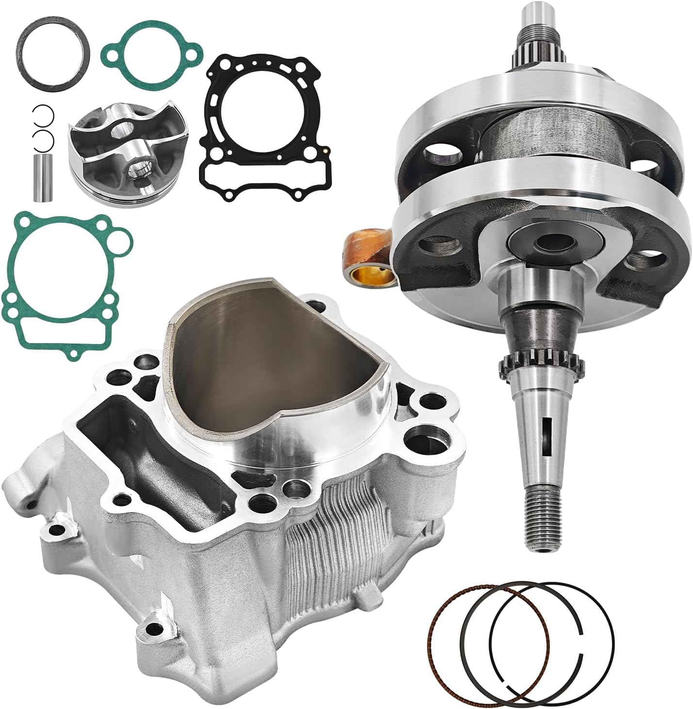 5XC-11400-22-00 Crankshaft Assembly Cylinder Piston Top End Rebuild Kit Compatible with Yamaha YZ250F 2005-2013 Replace #5XC-11631-00-00 5XC116310000 5XC1140022-00