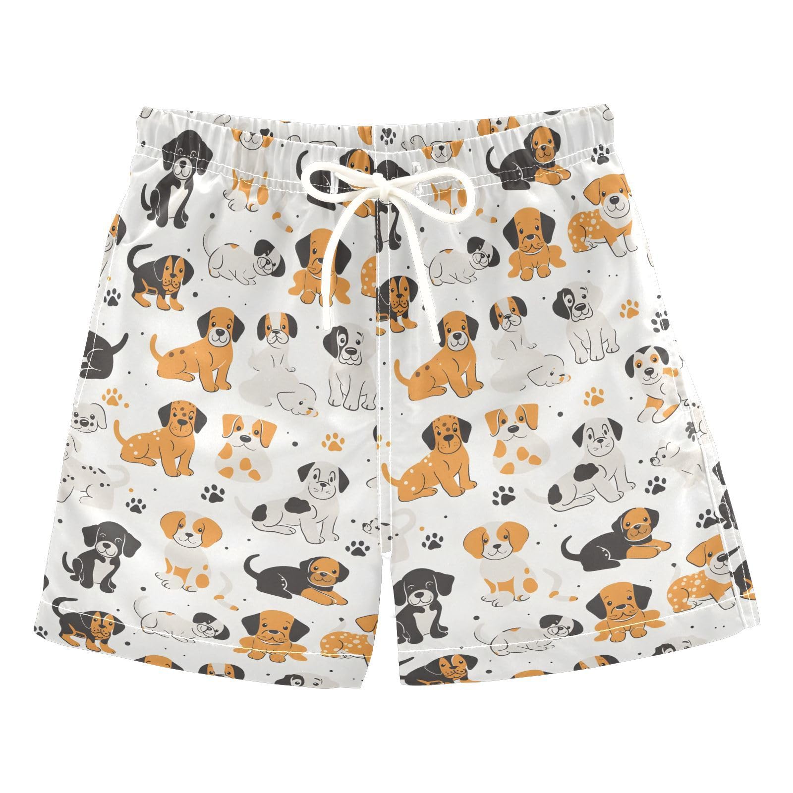 ALAZA Duck Swan Dot Love Boys Quick Dry Beach Board Shorts Kids Swim Trunks Bathing Suit Swimsuit 5T Multicolor