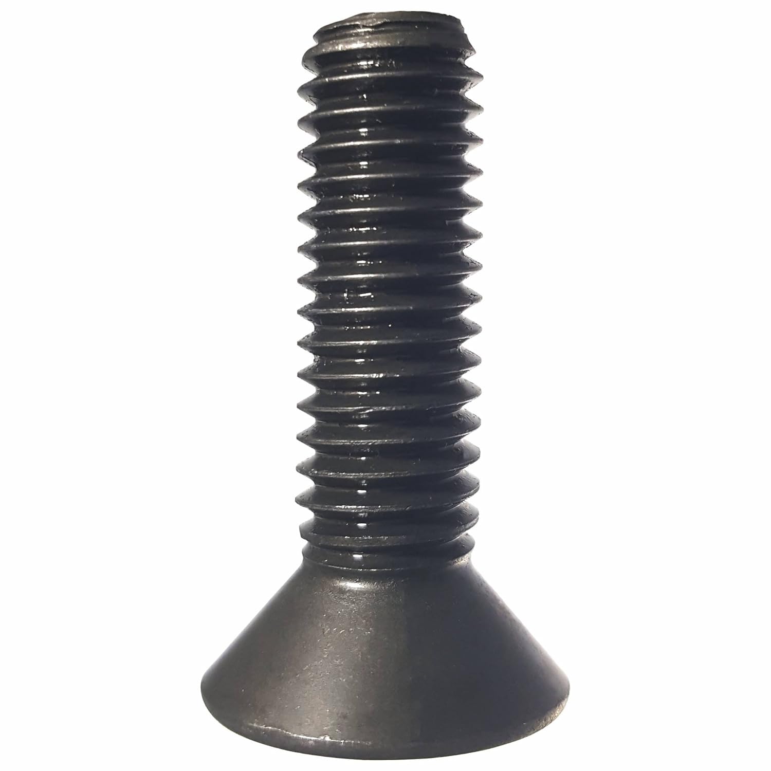 1/4-28 x 3/4" Flat Head Socket Cap Screws, Allen Socket Drive, Alloy Steel, Full Thread, Black Oxide, Machine Thread, Quantity 100