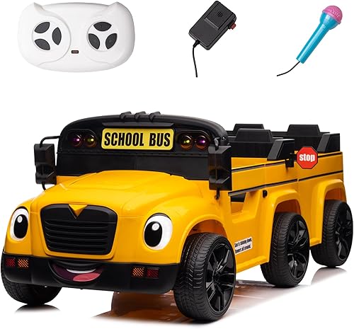 Miniatura 8 de POSTACK Auto de paseo para niños de 24 V con control remoto, auto de 2 plazas, autos eléctricos de 6 ruedas para que los niños conduzcan, camión de