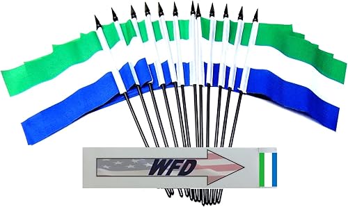 Miniatura 150 de Banderas de escritorio de Nicaragua, paquete de 12 banderas pequeñas de poliéster de 4 x 6 pulgadas en miniatura para mesa de oficina, pequeñas