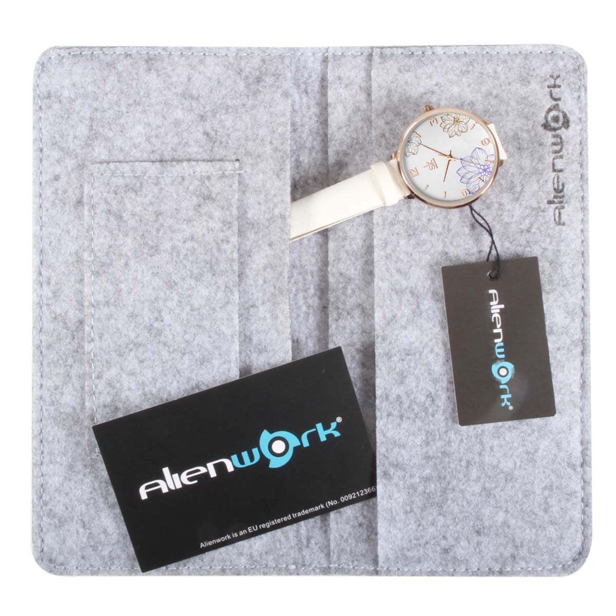 Alienwork SK Montre Femme Fleurs élégant
